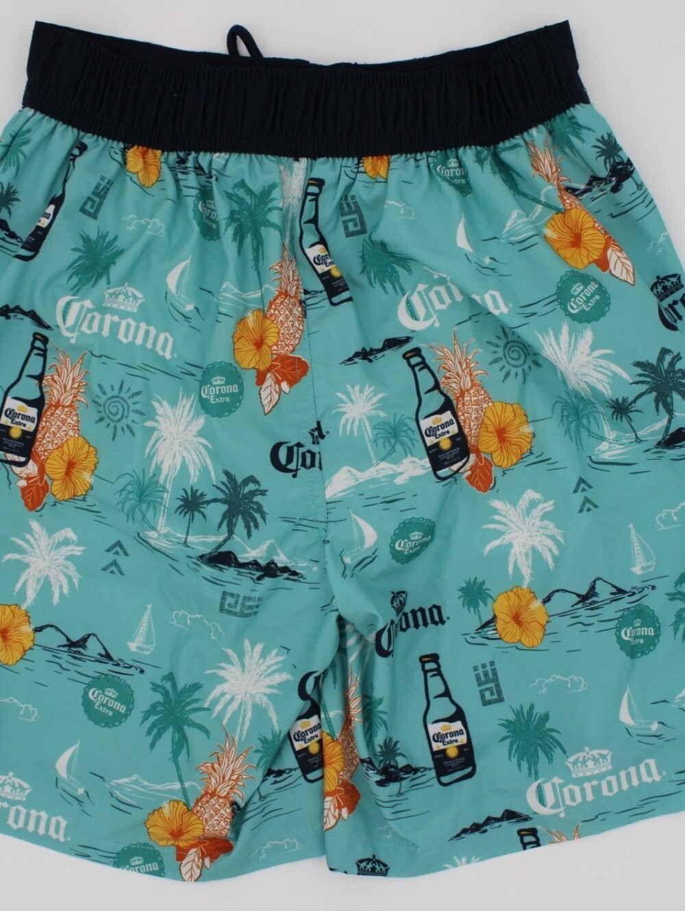 Corona Teal Navy Swim Trunks Men's Small 28/30 - Picture 2 of 6